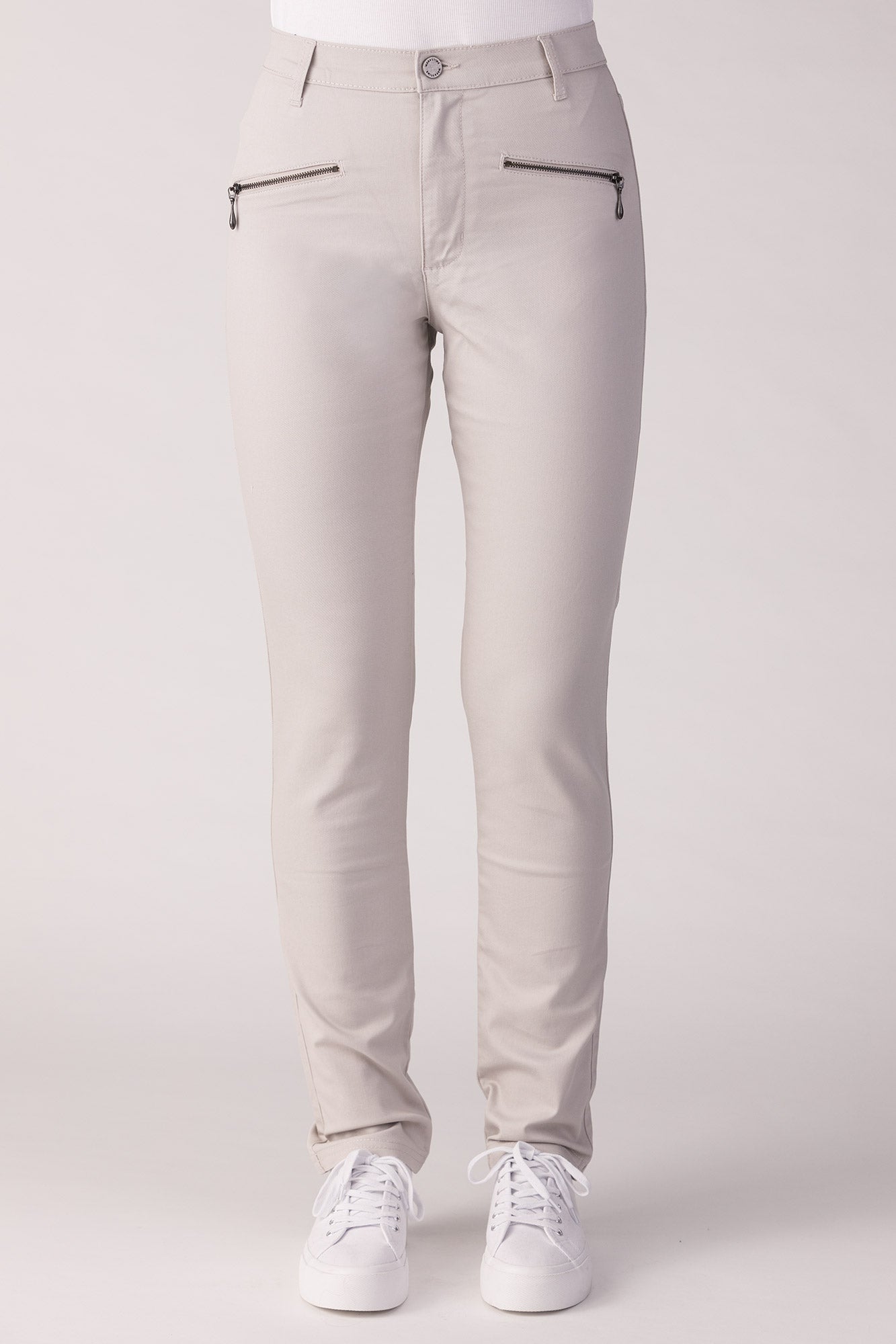 15628-430-11 / Slim, High Waist - Sand