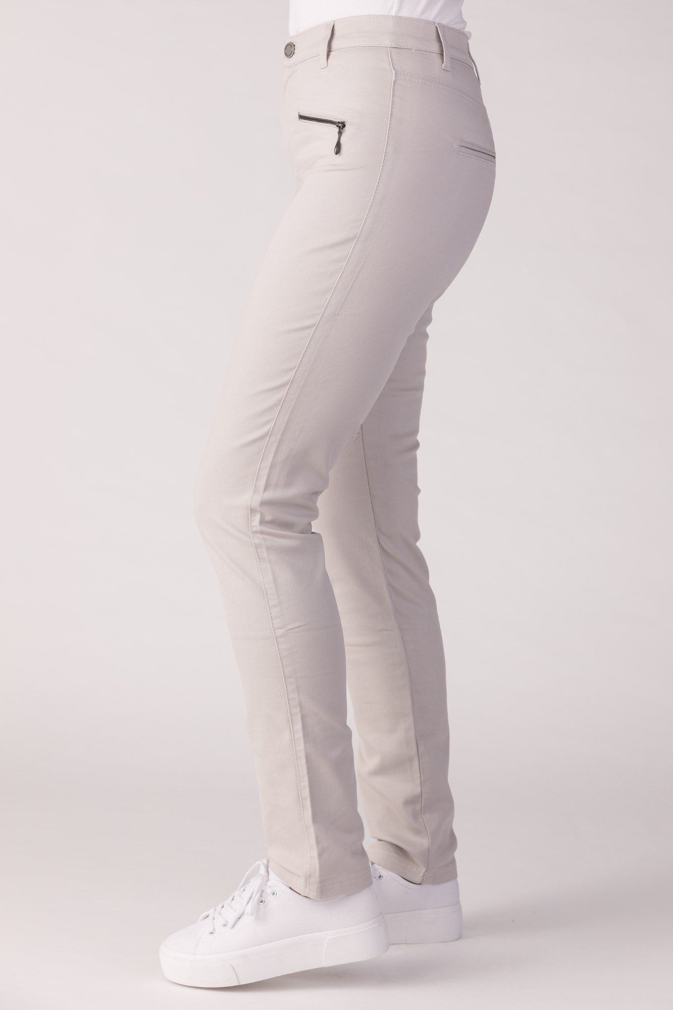 15628-430-11 / Slim, High Waist - Sand