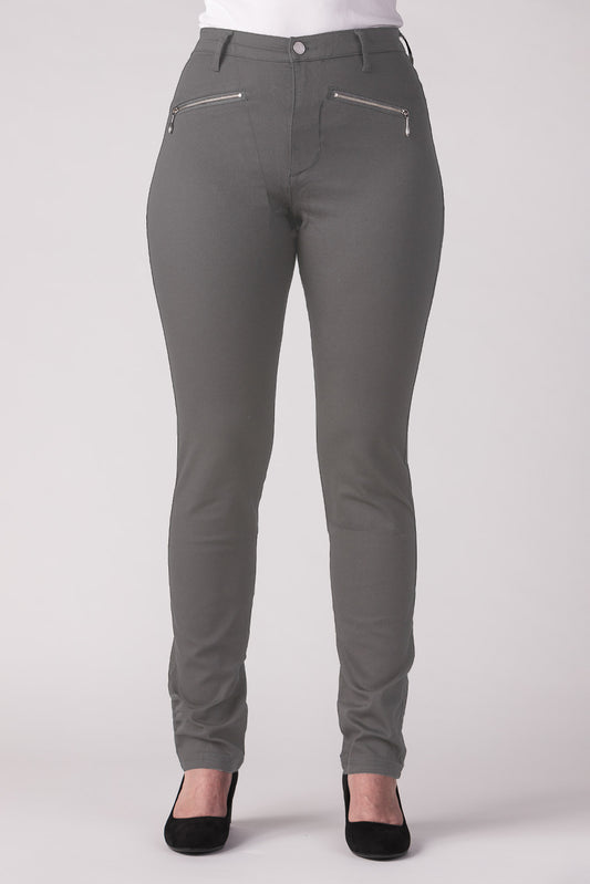 15628-430-15 / Slim, High Waist - Grey