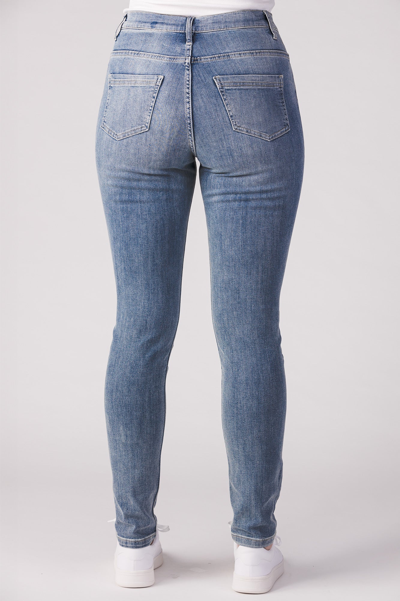 15636-452-21 / Super Slim, Høj Talje - Light Blue Denim