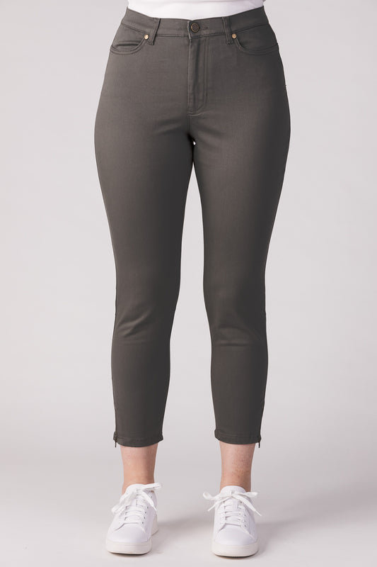 15640-440-41 / Super Slim Ankle, High Waist - dusty green