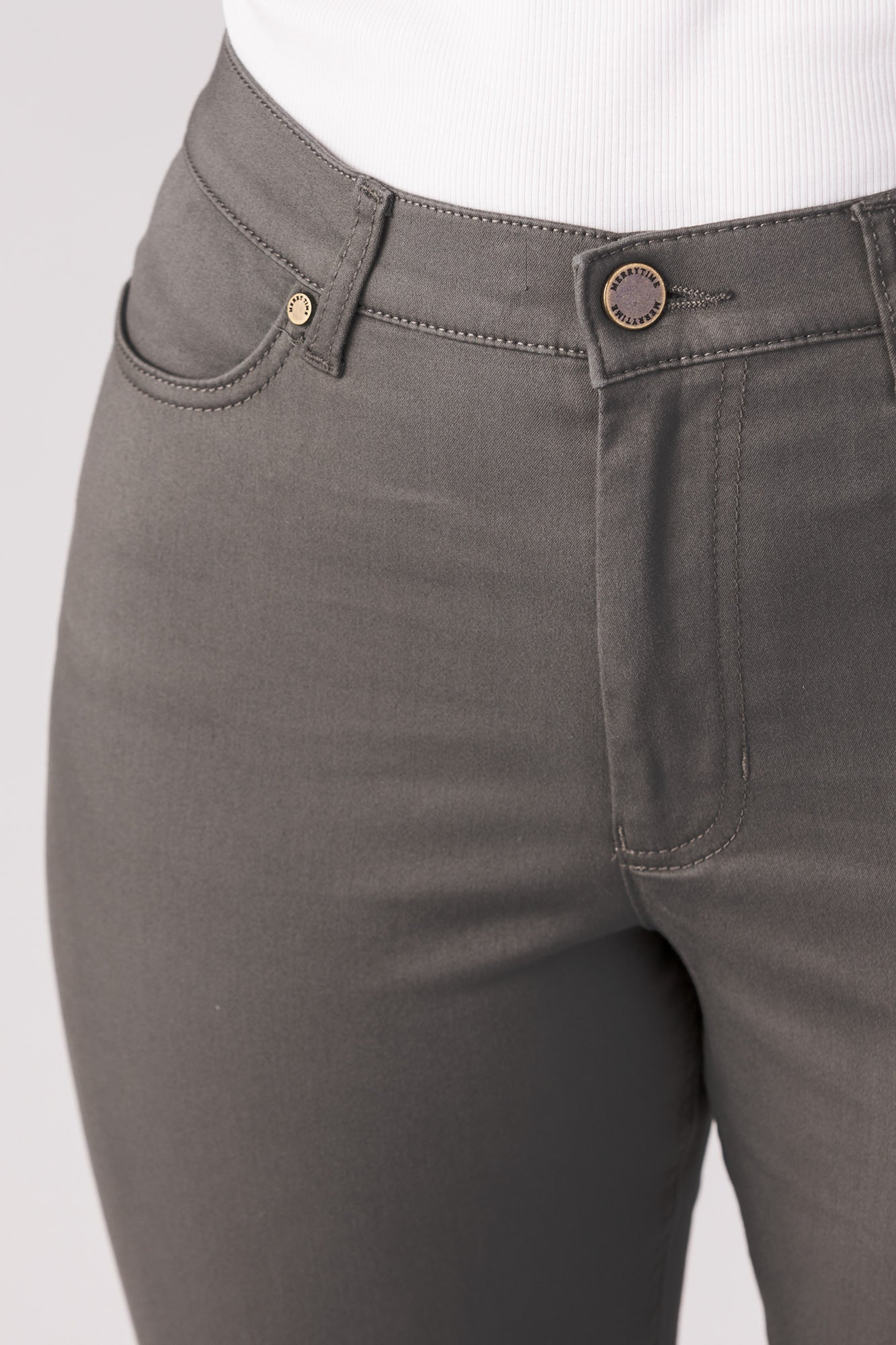 15640-440-41 / Super Slim Ankle, High Waist - dusty green