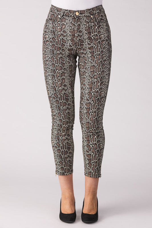 15640-440-62 / Super Slim Ankle, High Waist - Snake Print