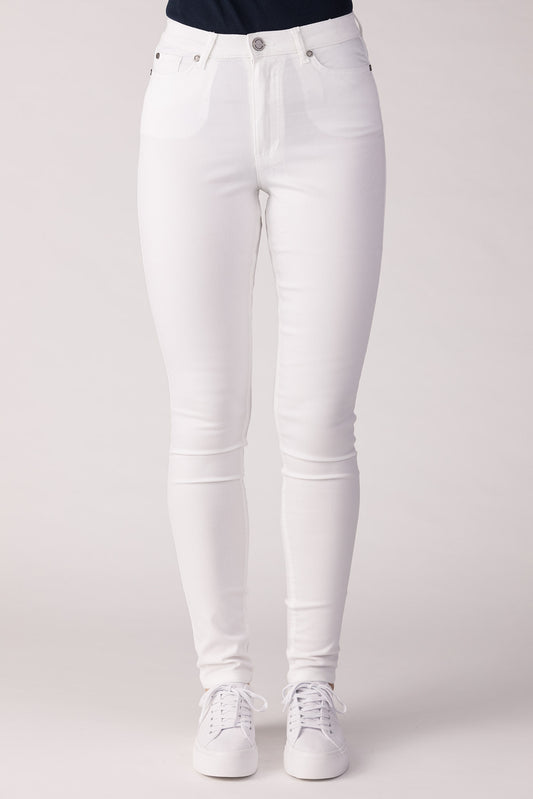 15650-430-01 / Super Slim, High Waist - White