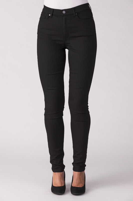 15650-430-09 / Super Slim, High Waist - Black