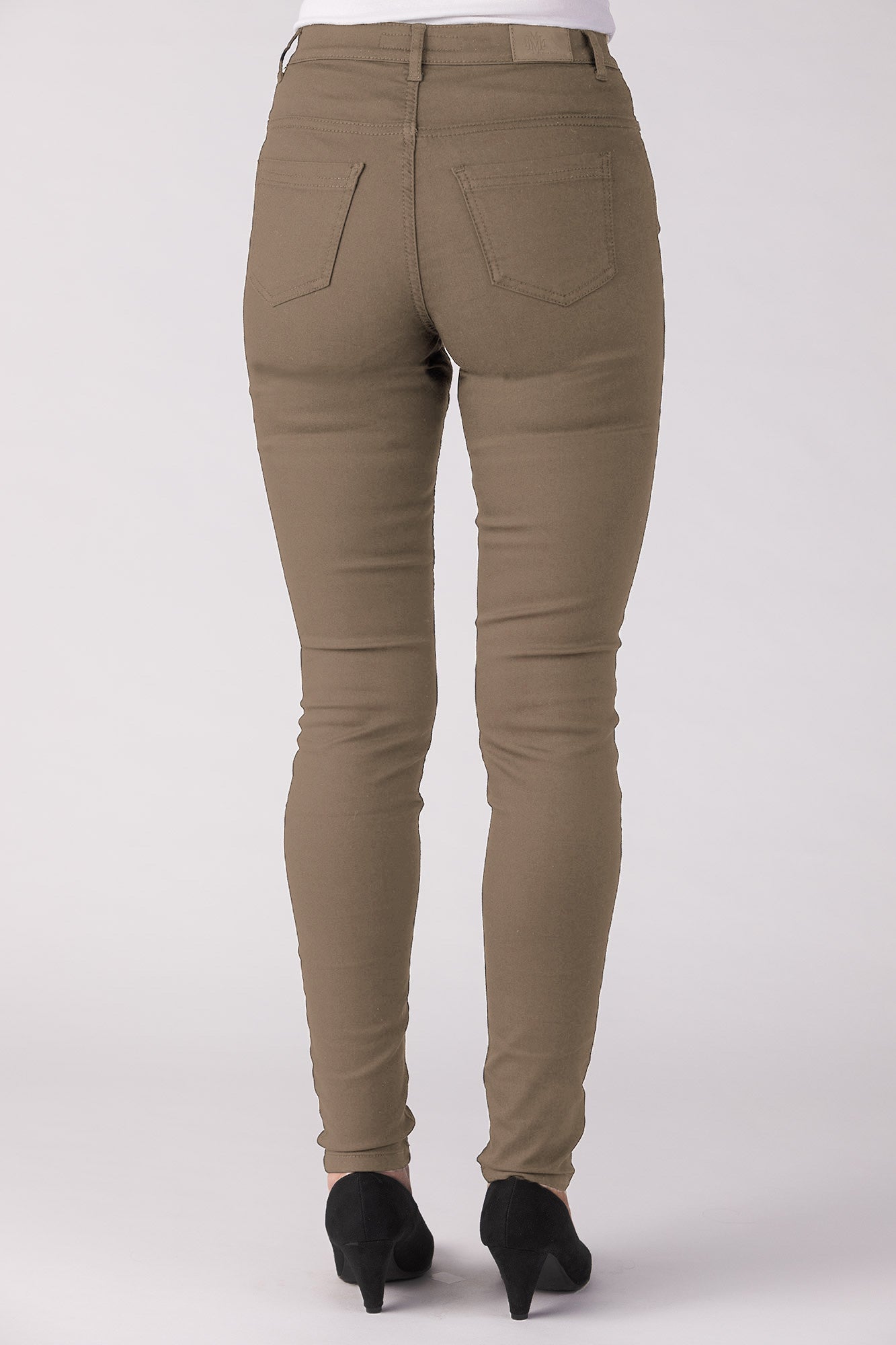 15650-431-48 / Super Slim, High Waist - Olive Wine