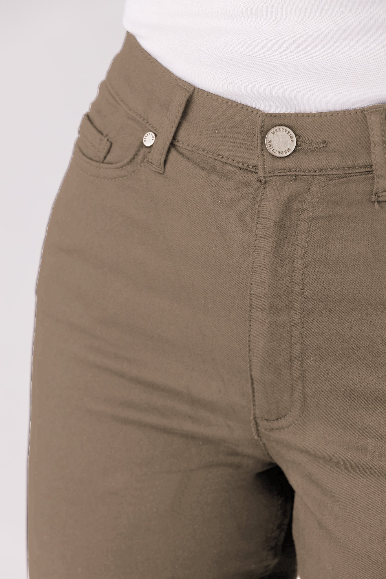 15650-431-48 / Super Slim, High Waist - Olive Wine