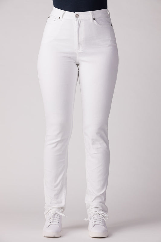 15652-443-01 / Slim, High Waist - White