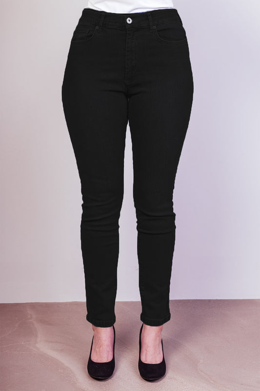 15666-430-09 / Slim, High Waist - Black