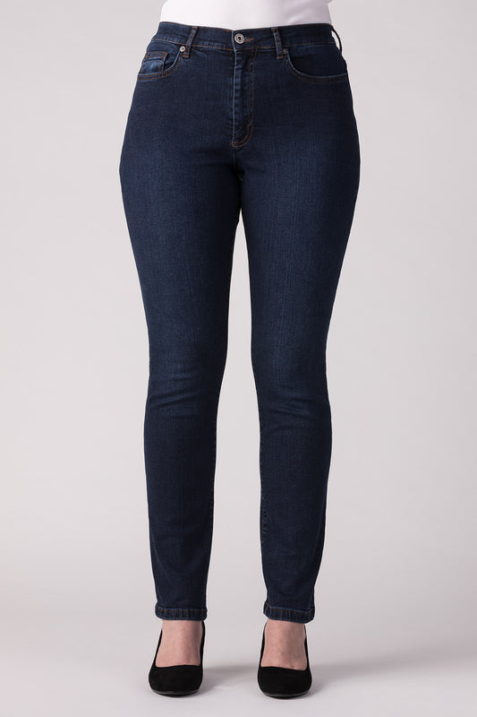 15666-449-27 / Slim, High Waist - Blue Denim