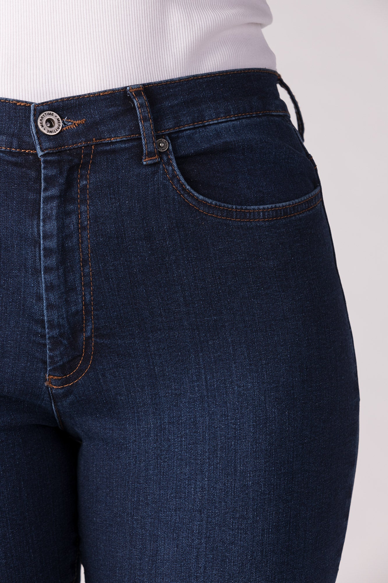 15666-449-27 / Slim, High Waist - Blue Denim