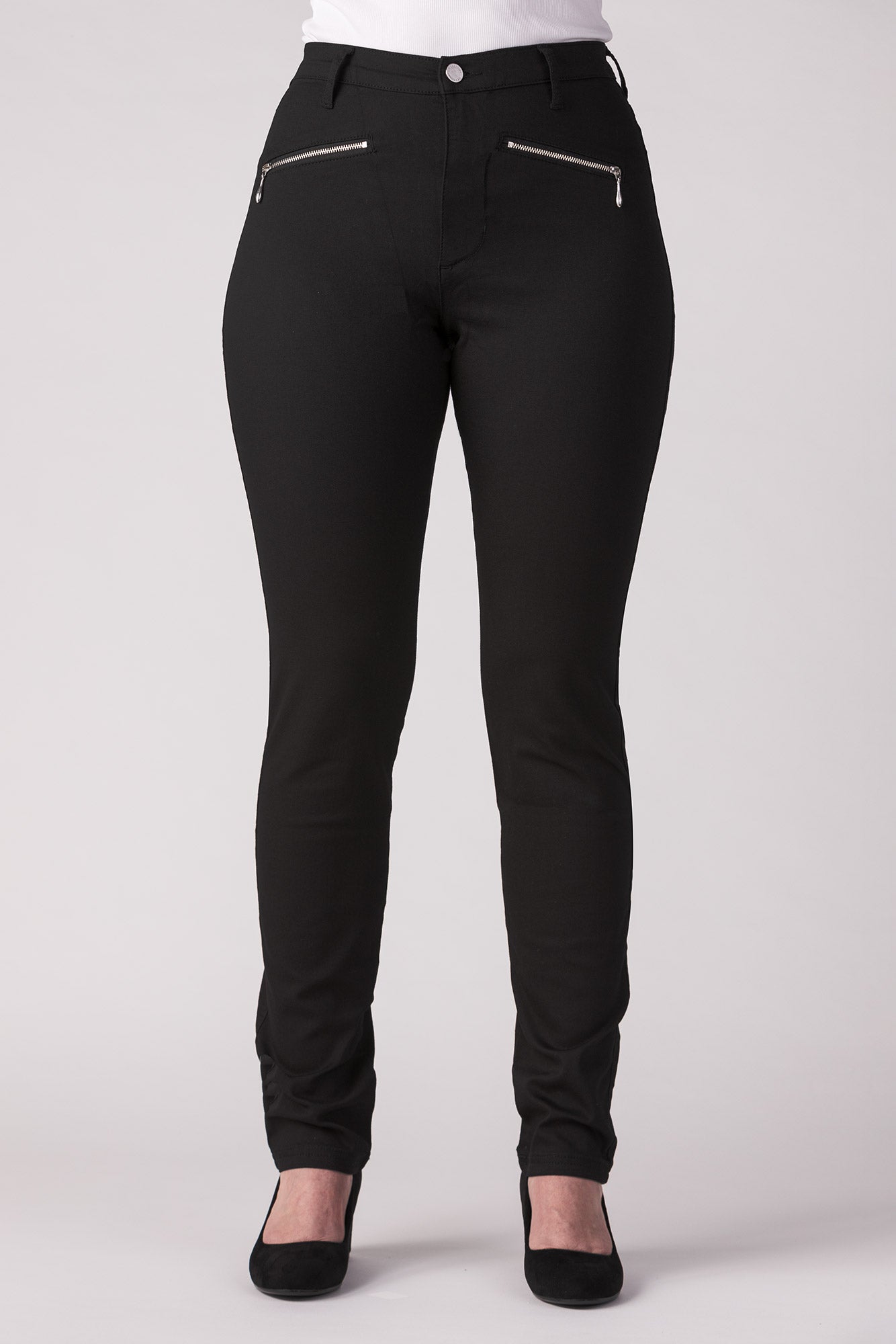 15628-430-09 / Slim, High Waist - Black