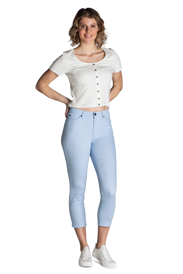 15637-430-21 / Super Slim Ankle, High Waist - Light Blue