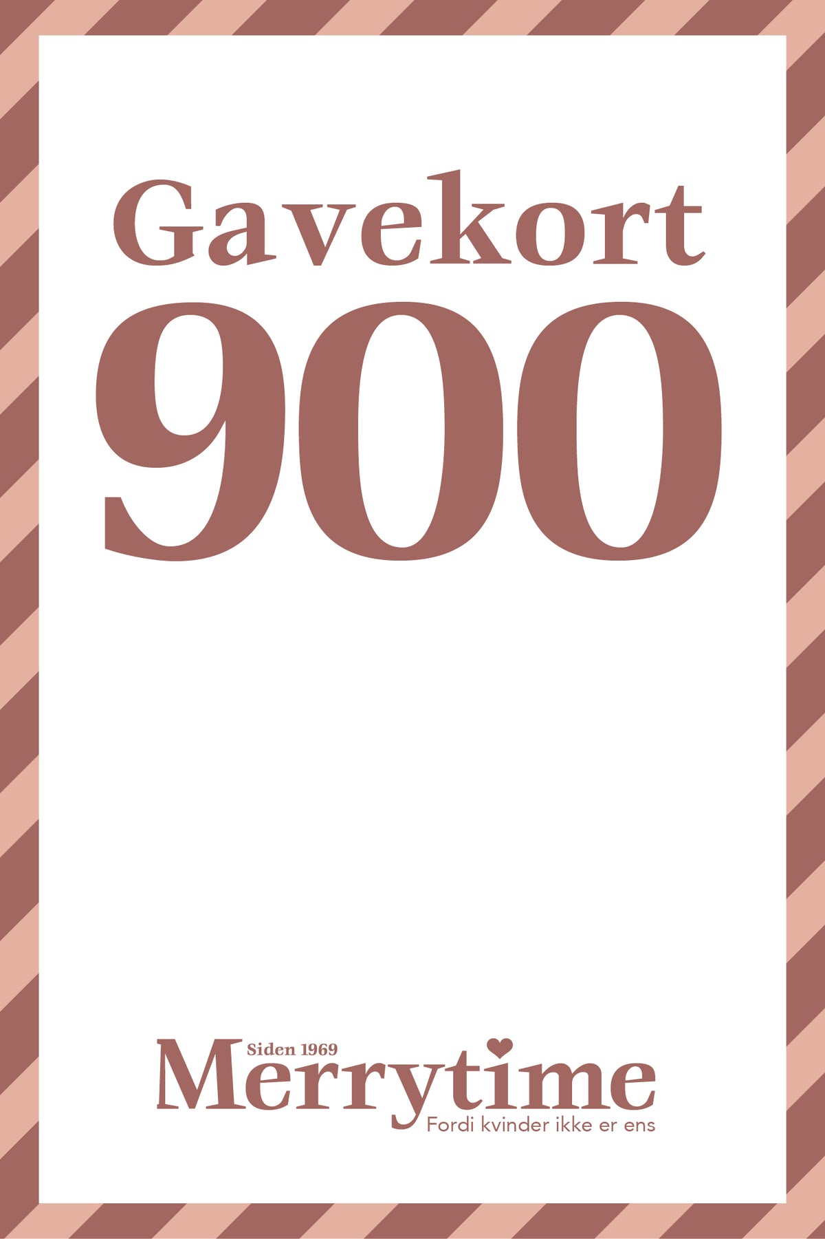 Merrytime Gavekort på 900 kr.